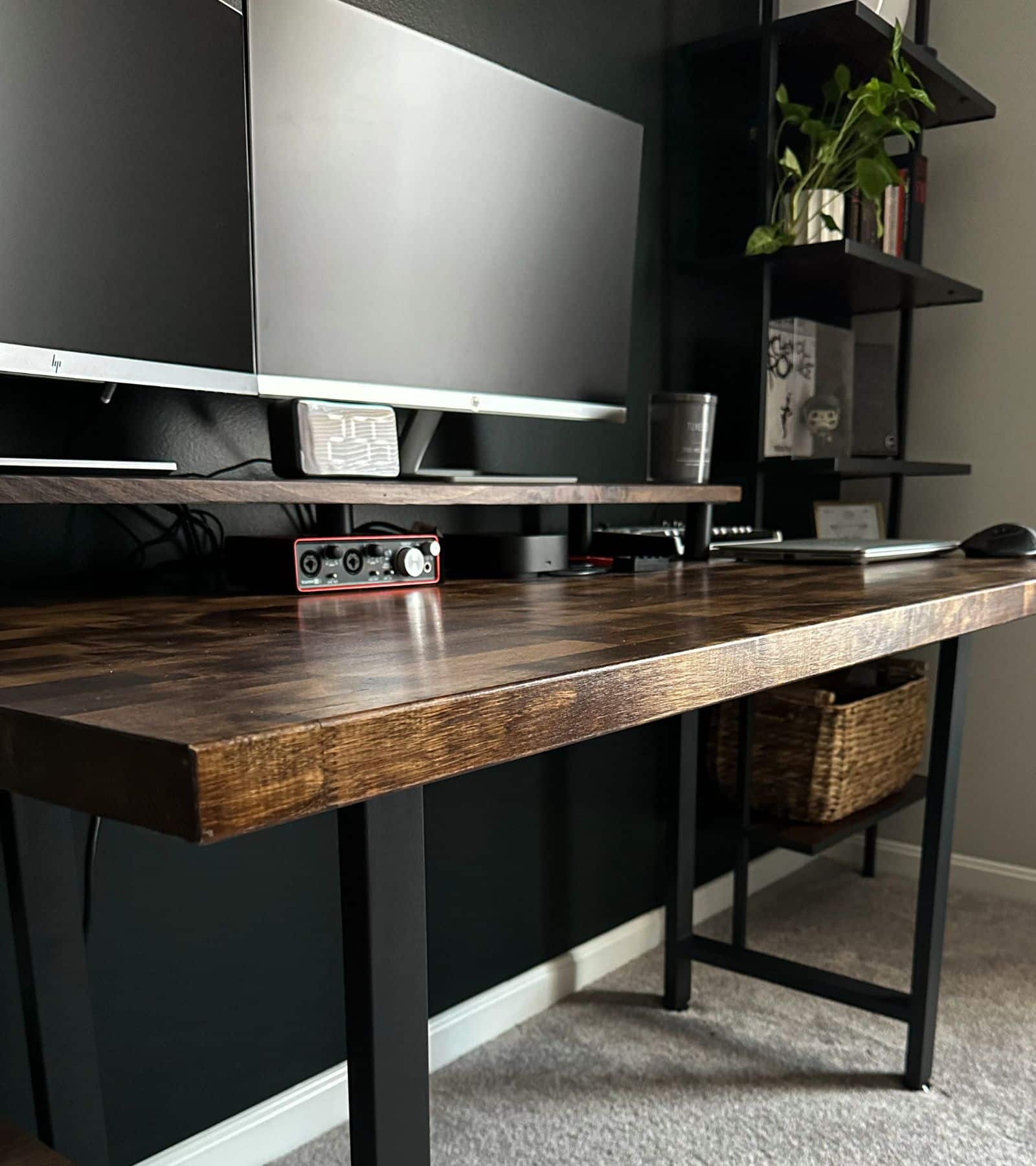 DIY Butcher Block Desk for Your Home Office - Home By Alley