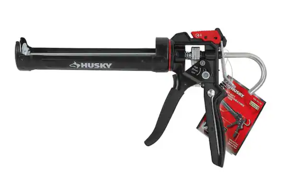Husky 10 oz. Heavy-Duty High Leverage Drip Free Caulk Gun