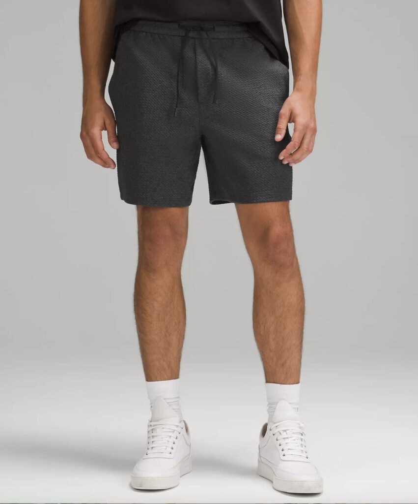 Textured Double-Knit Cotton Short 7"