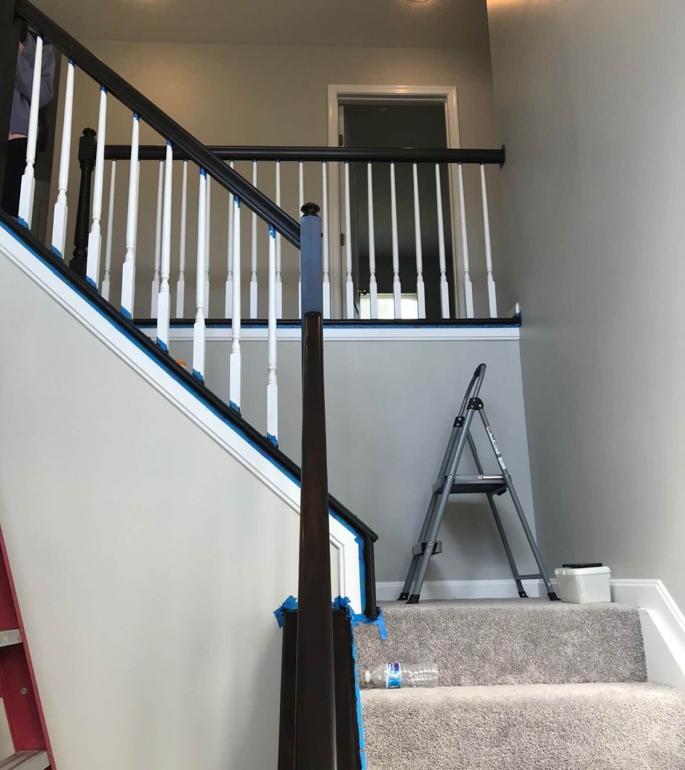 Java Gel Stain Banister Transformation Step By Step Guide Home By Alley   How To Gel Stain Banisters 1365x1536 