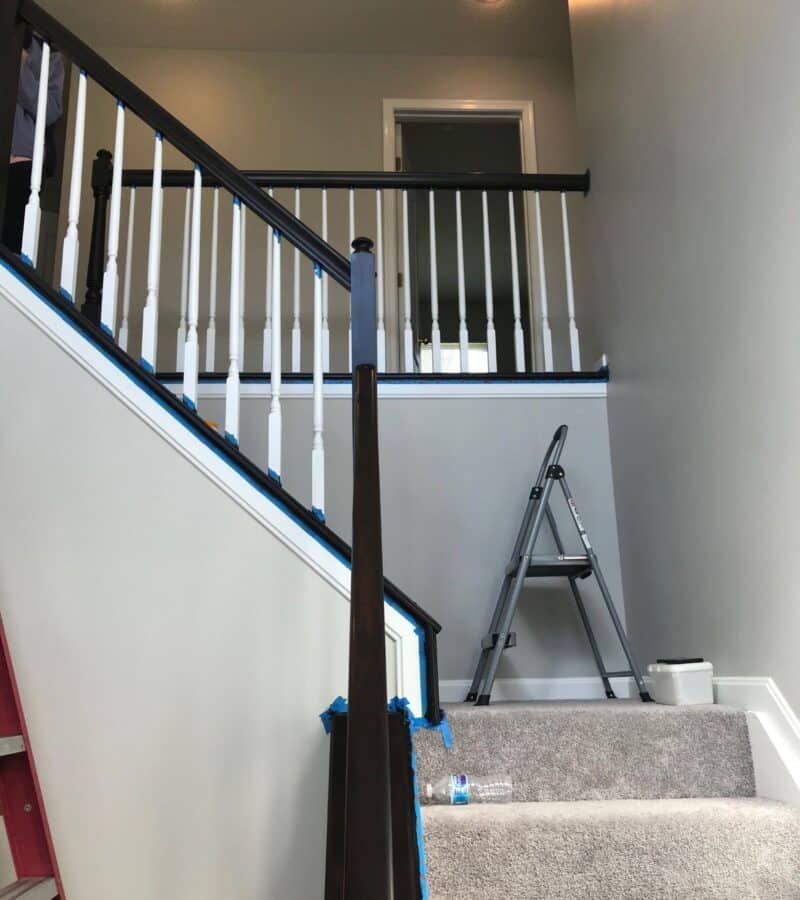 Java Gel Stain Banister Transformation (Step-by-Step Guide) - Home By Alley