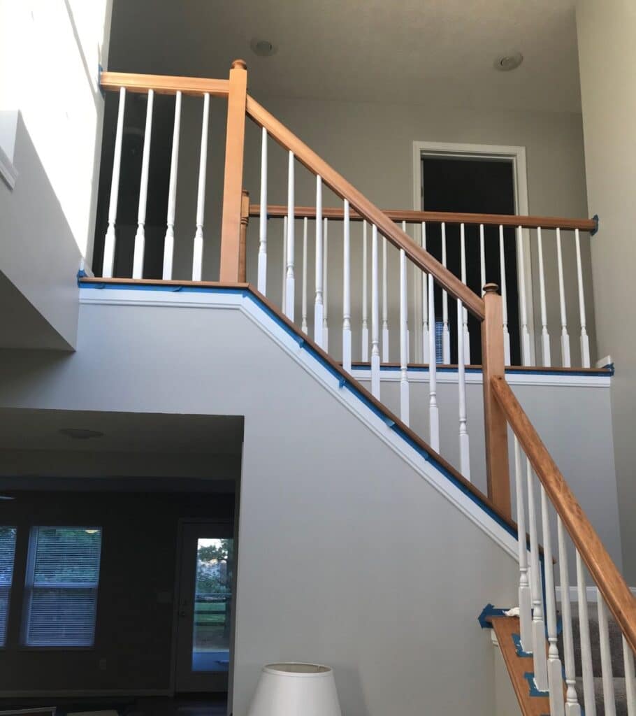 Java Gel Stain Staircase