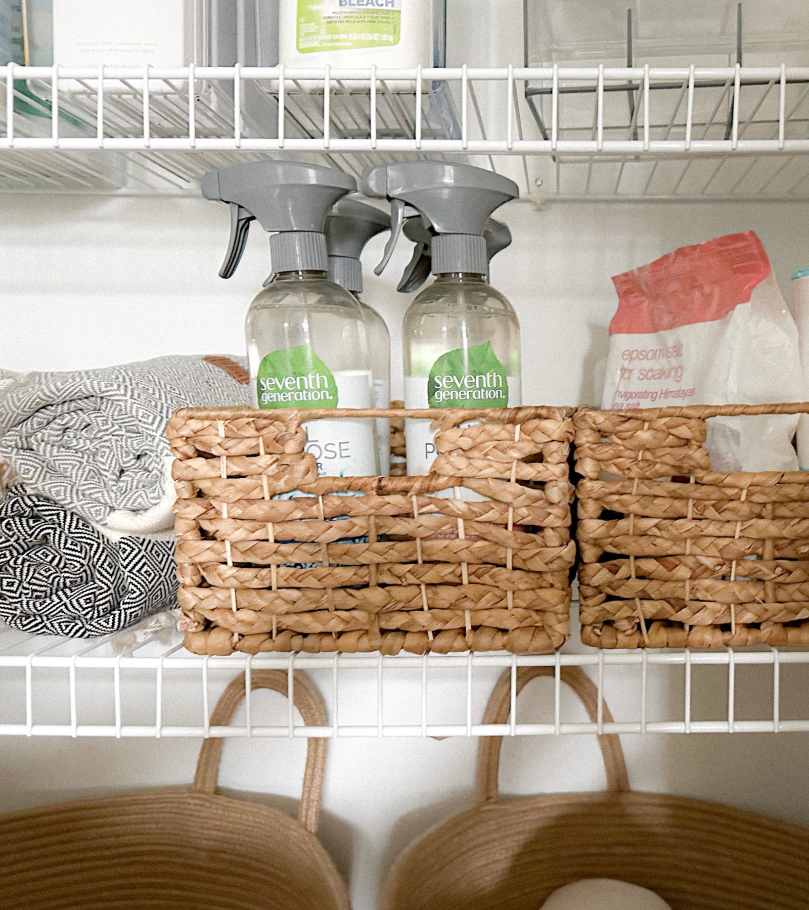 How to Organize a Bathroom Closet (A Method We Swear By!) - Home By Alley