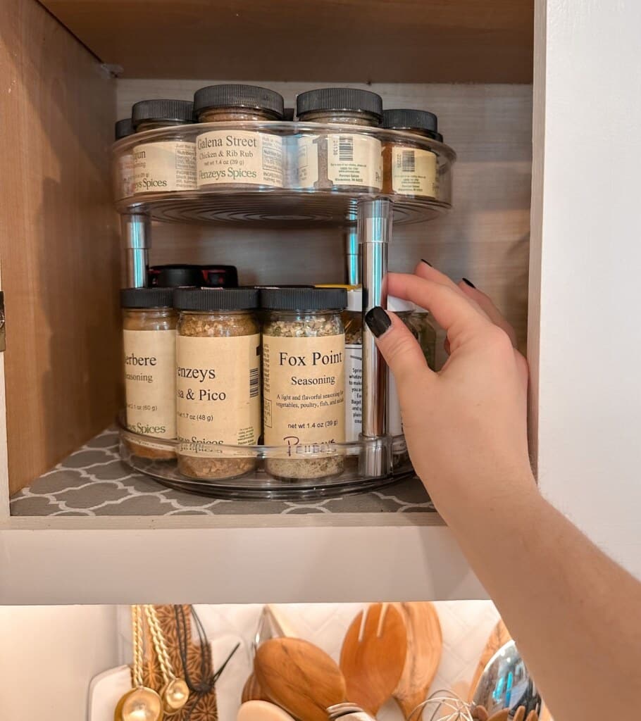 kitchen spice organization diy