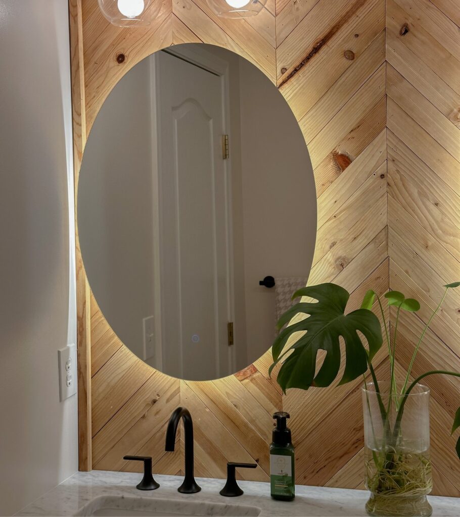 How High Should a Bathroom Mirror Be Hung Over Vanity