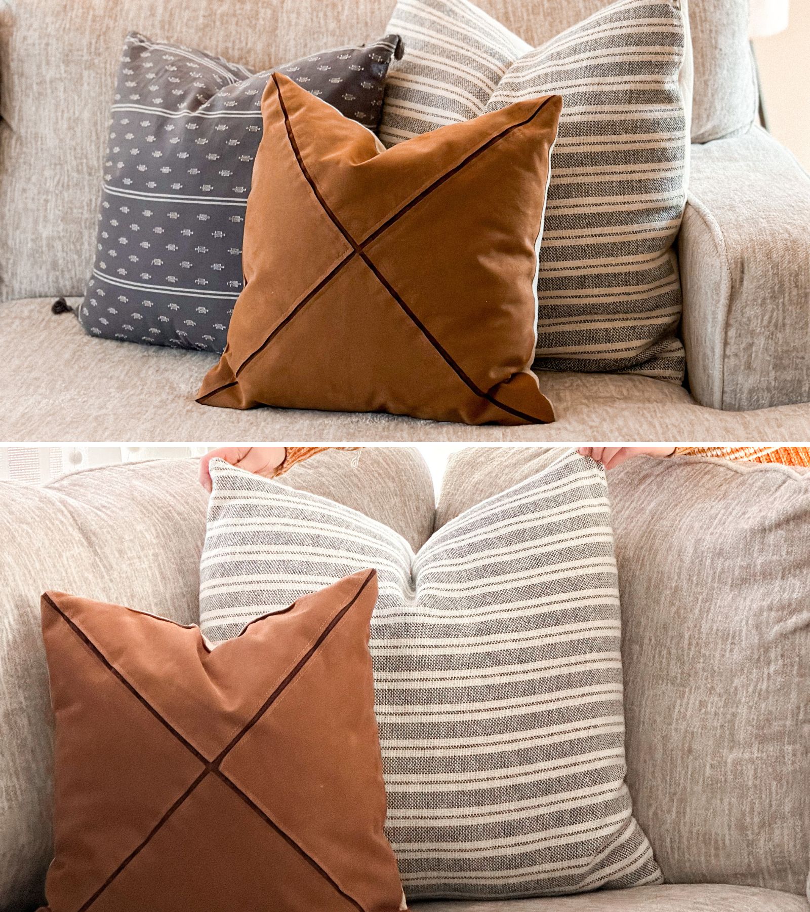 How To Style Couch Pillows So That They Elevate Your Space Home By Alley   How To Style Couch Pillows Featured Images 1 