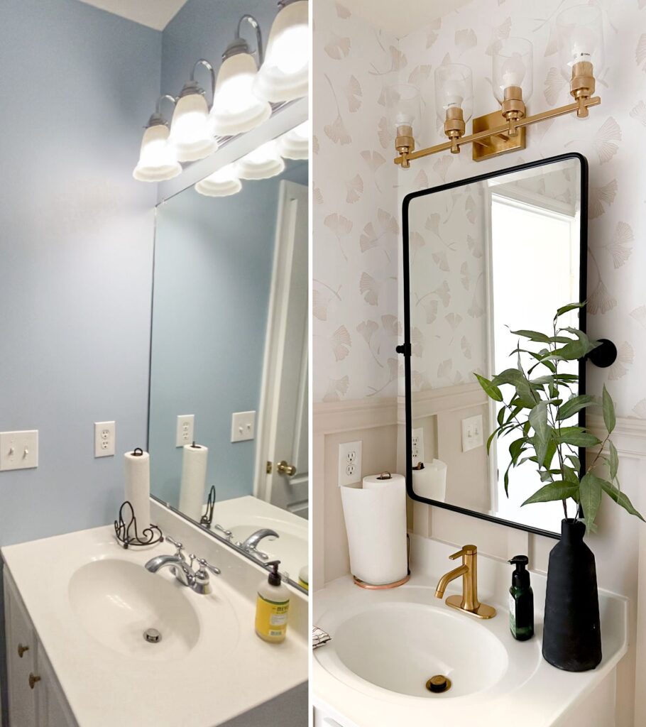 How To Remodel A Bathroom On A Budget- Before & After