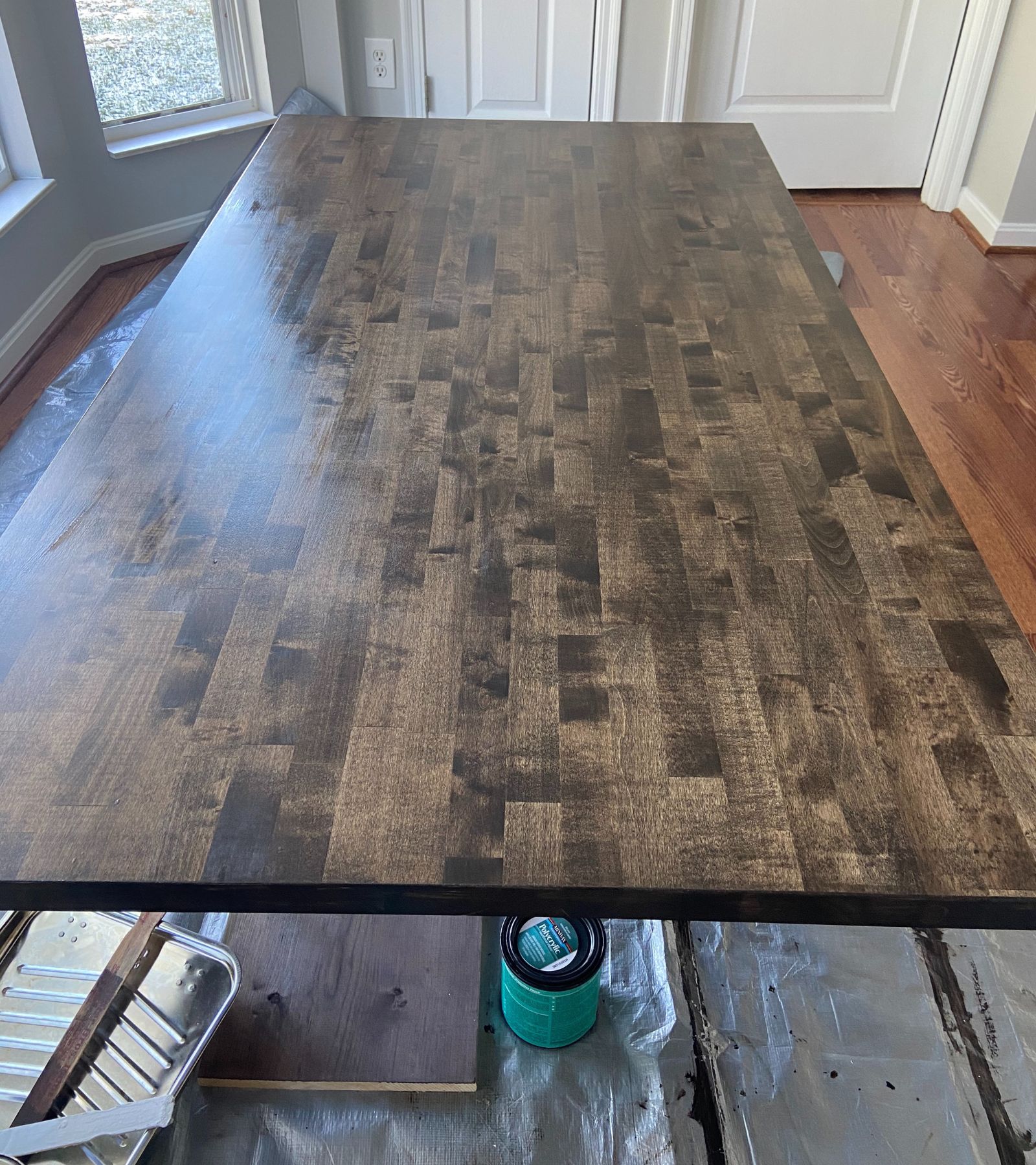 An Extremely Easy Guide On How to Stain Butcher Block Home By Alley