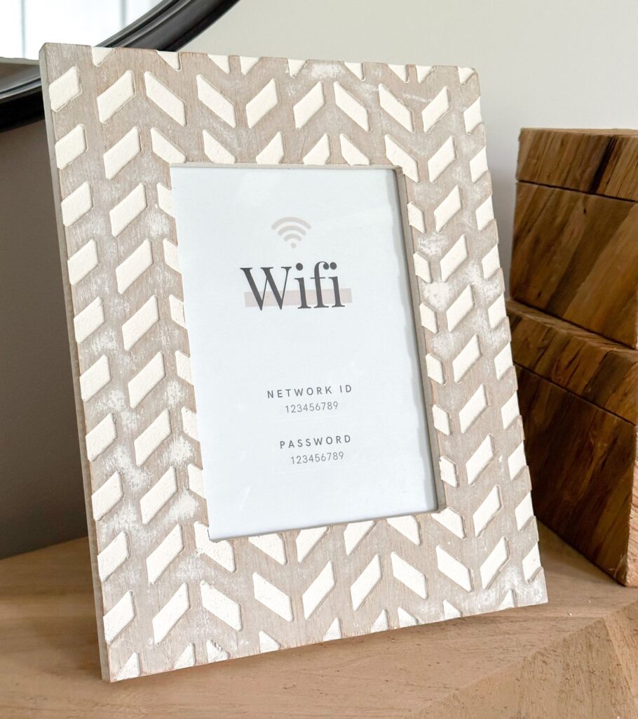 Wi-Fi Password Sign