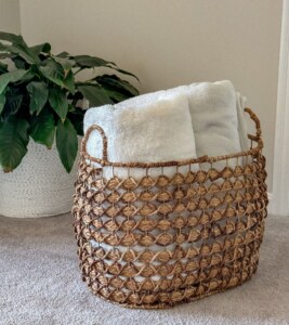 How To Store Blankets So You Have Room To Buy More Blankets Home By   Blanket Basket Ides 267x300 