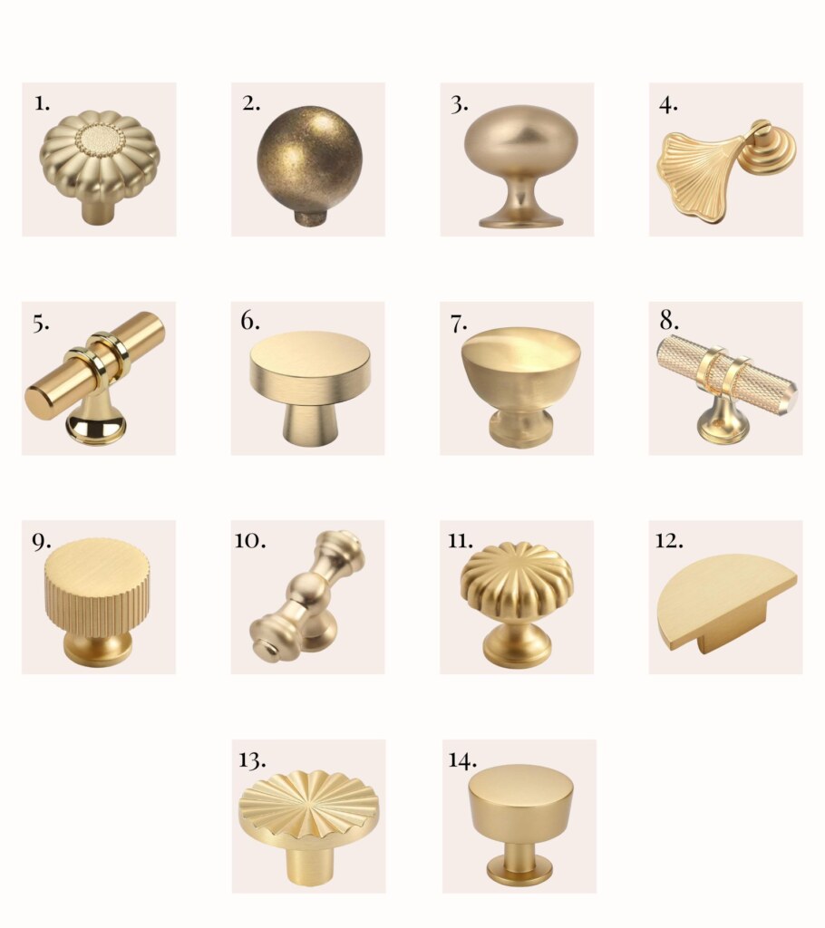 Gold cabinet knobs - best cabinet hardware