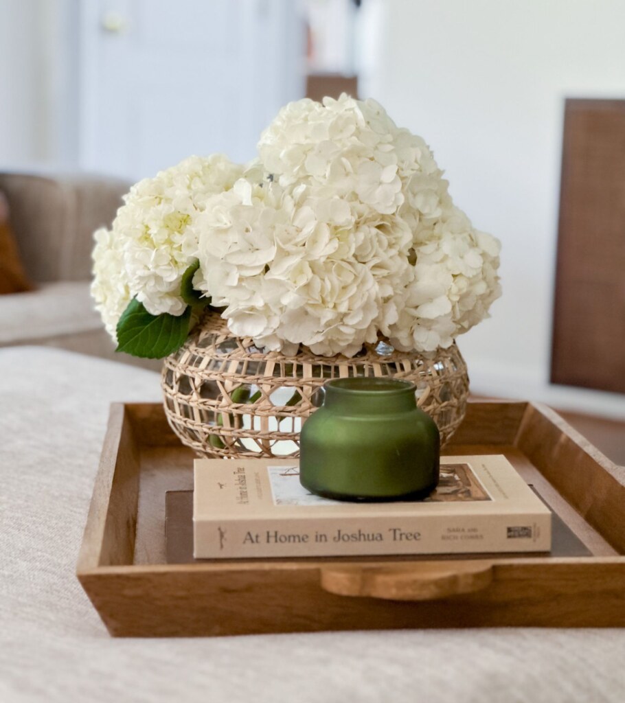 Ottoman tray decorating ideas