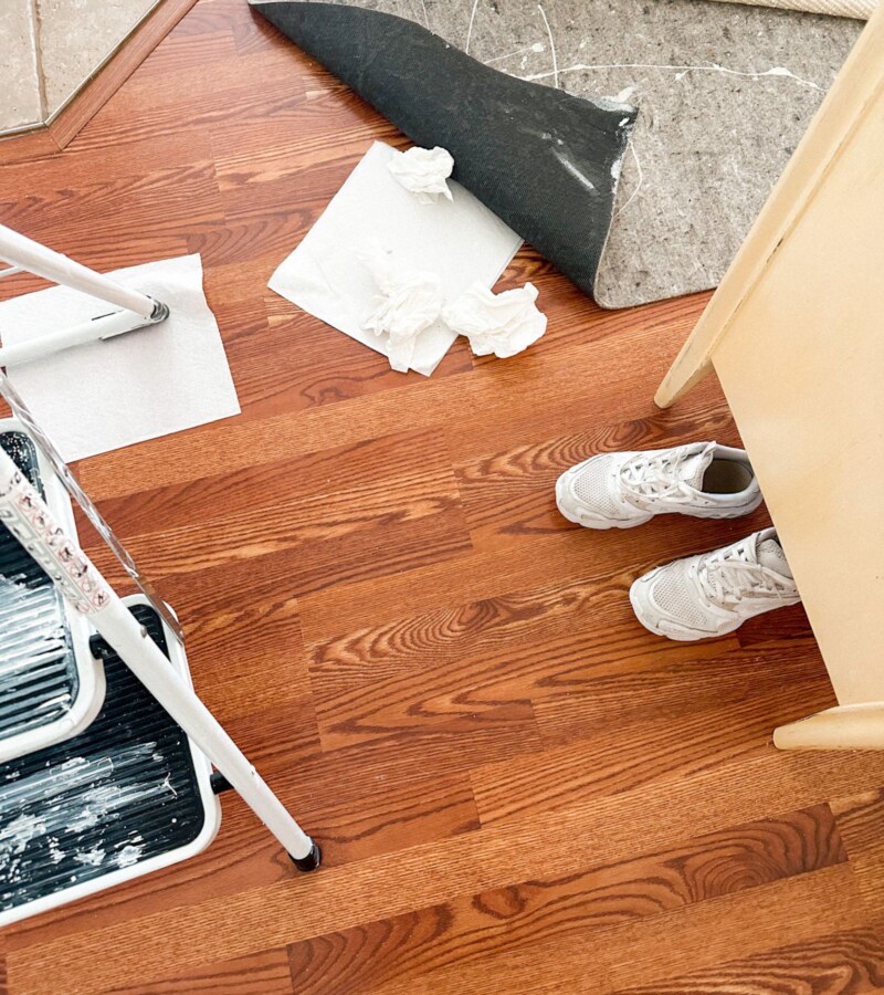 4 Tried and True Ways to Get Paint Off Laminate Floor - Home By Alley