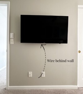 5 Very Sneaky Ways To Hide Wires From Wall Mounted Tv - Home By Alley