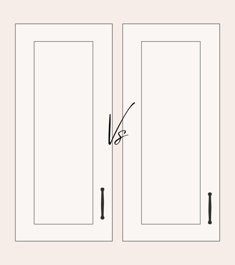 Classic vs Contemporary handles - cabinet hardware placement