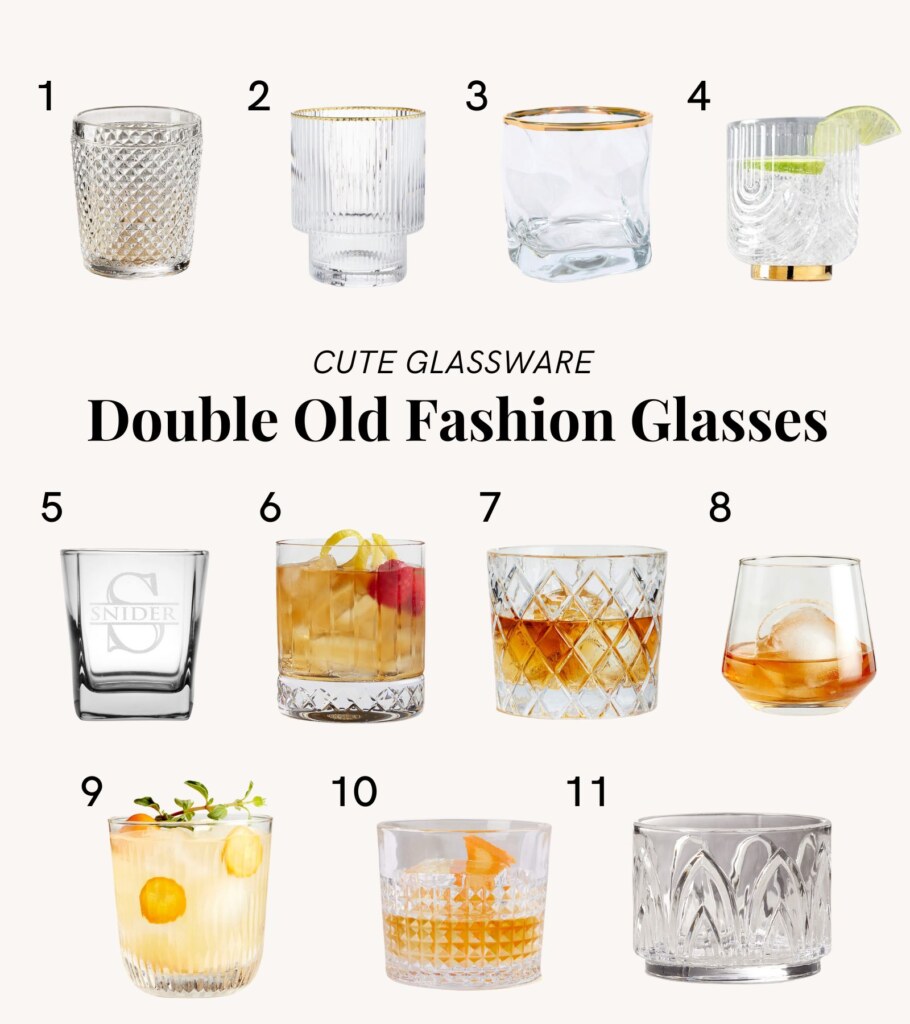 Cute Double Old Fashion Glasses