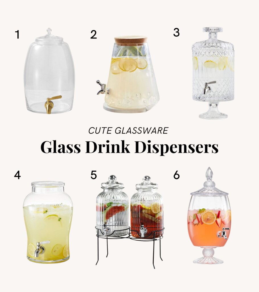 Cute Glass Drink Dispensers