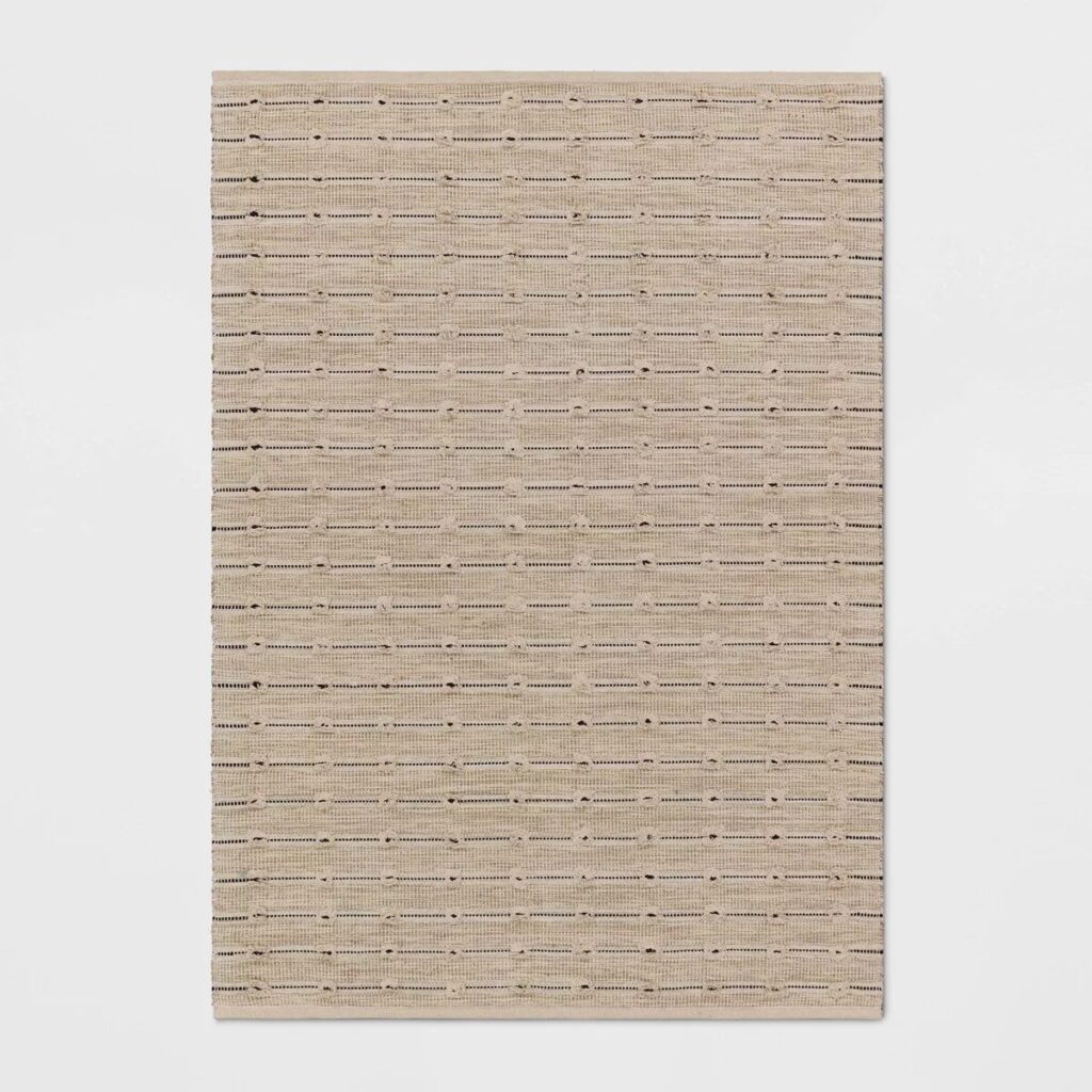 Woven Striped Flatweave Rug Black/Cream - Threshold™