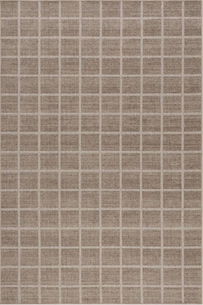 Verity Checkered Washable Rug