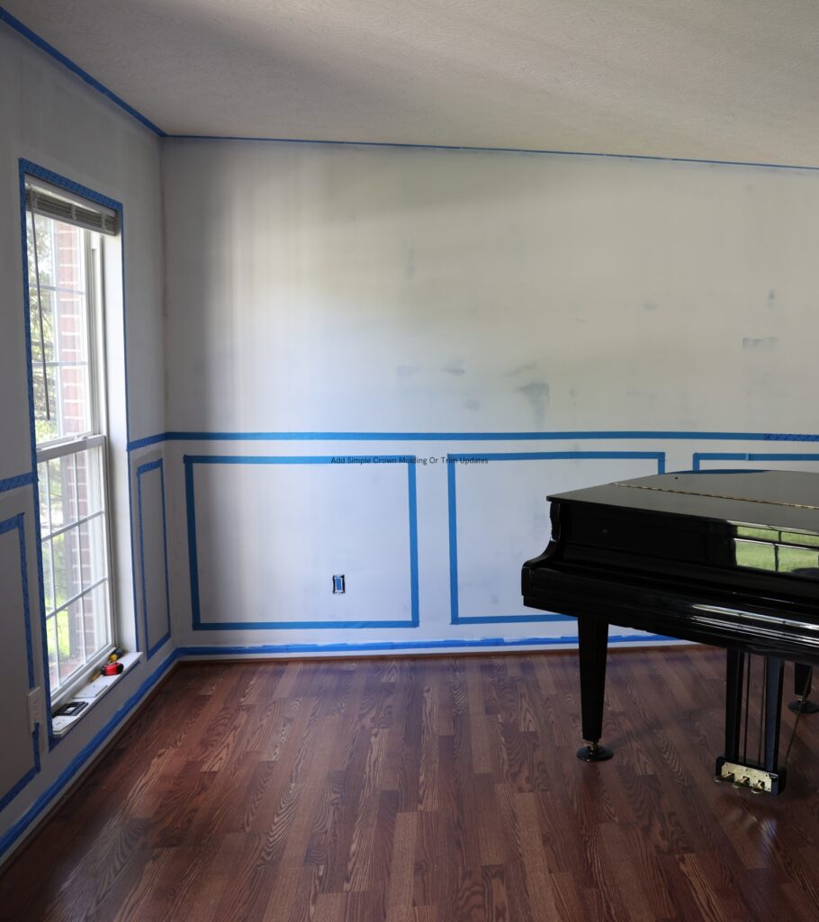 Add Simple Crown Molding Or Trim Updates - before
